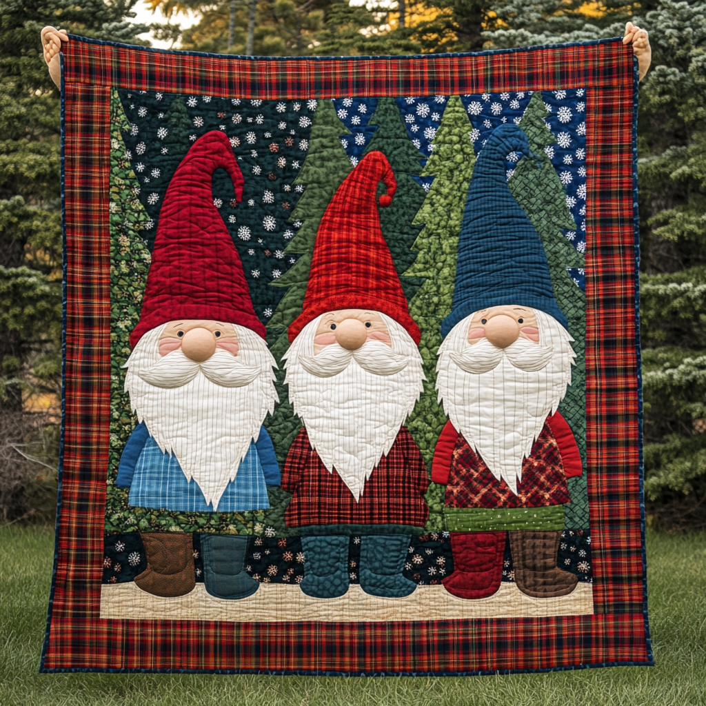 Christmas Gnome TAI151024446 Quilt Blanket