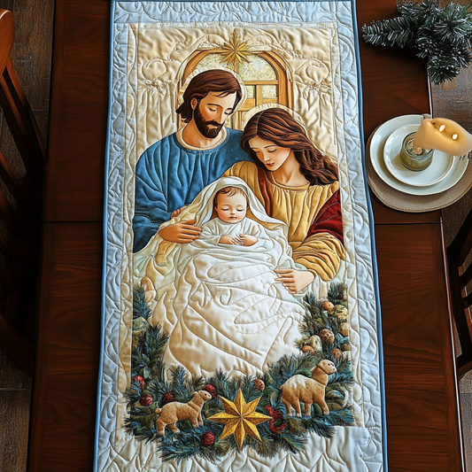 Nativity TAI041024263 Quilted Table Runner