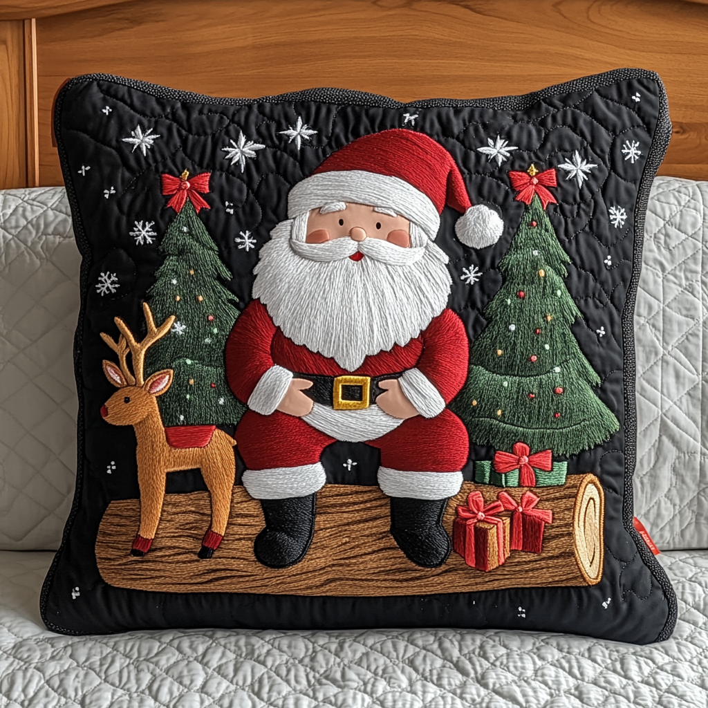 Christmas Santa TAI201124461 Quilted Pillow Case