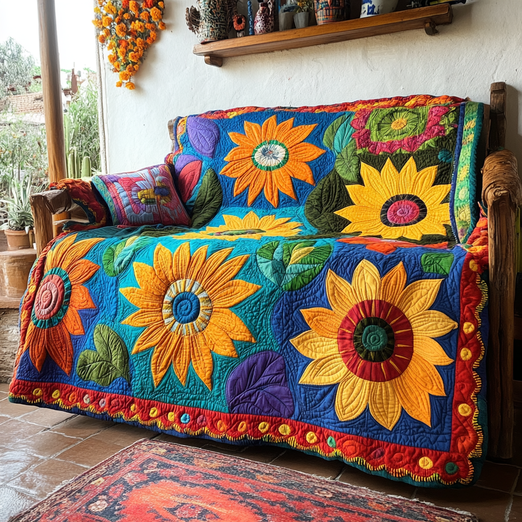 Sunflower DAI010824091 Quilt Blanket