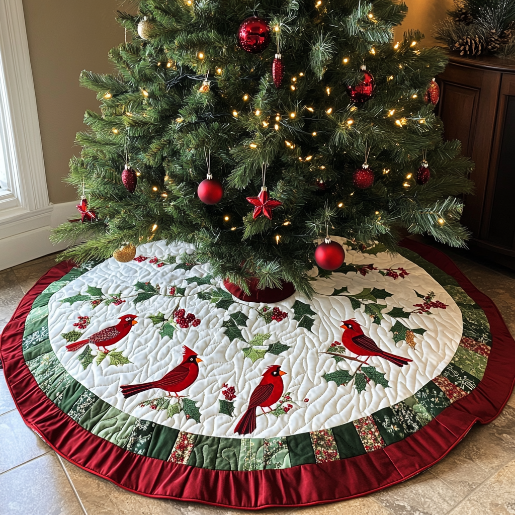 Cardinal DAI040924158 Quilted Tree Skirt