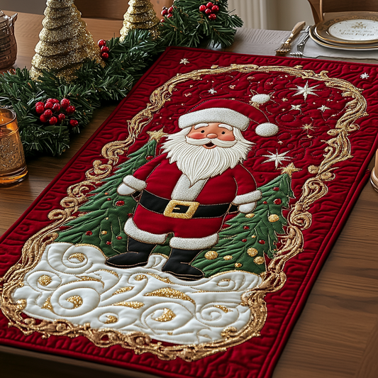 Christmas Santa TAI111124317 Quilted Table Runner