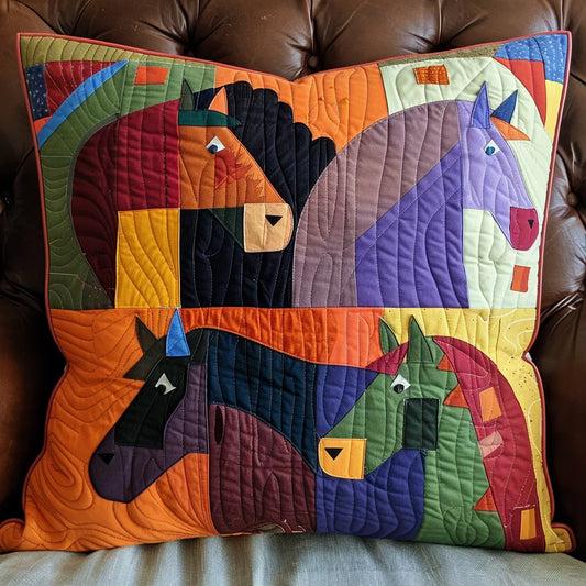 Horse TAI060324266 Quilted Pillow Case