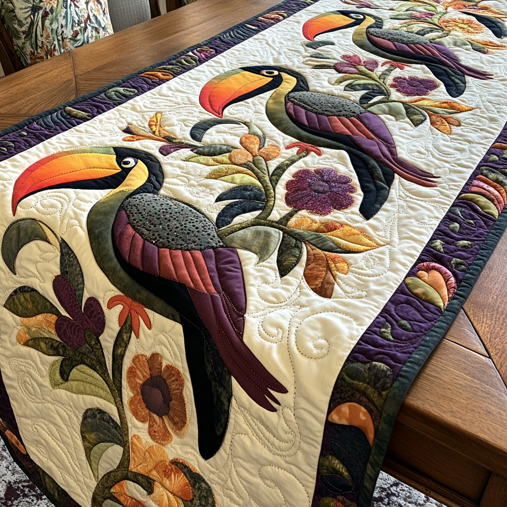 Toucan DAI190225244 Quilted Table Runner