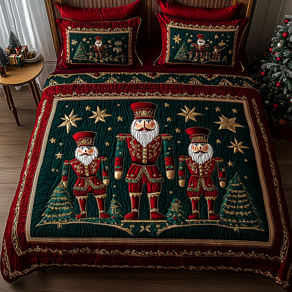 Christmas Nutcracker TAI201124169 Quilt Bedding Set