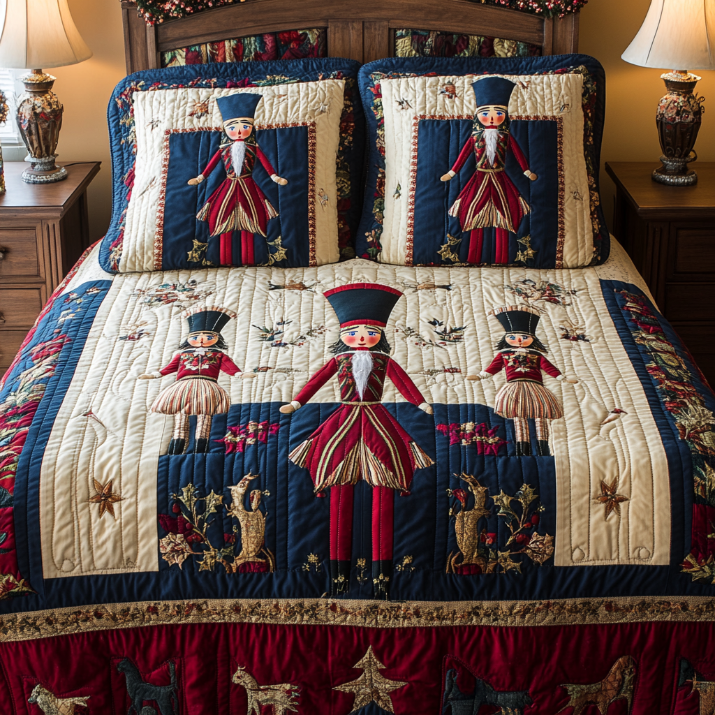 Nutcracker DAI190824249 Quilt Bedding Set