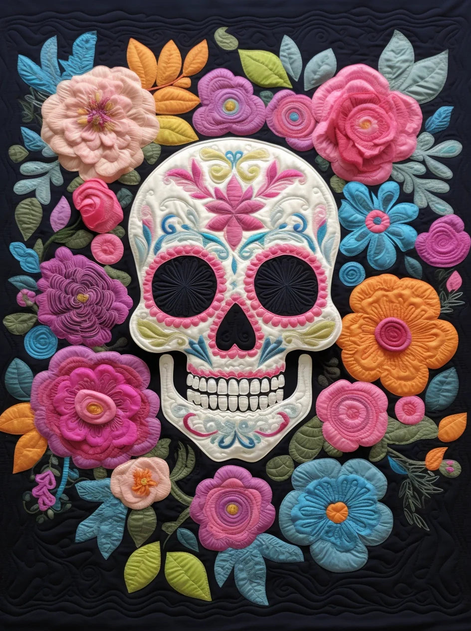 Sugar Skull TAI260224022 Quilt Blanket