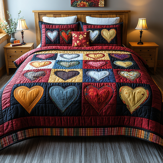 Heart DAI200125046 Quilt Bedding Set