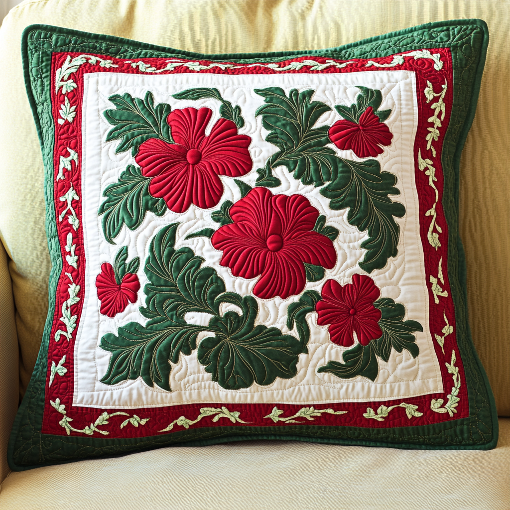Hawaiian Hibiscus DAI040225366 Quilted Pillow Case