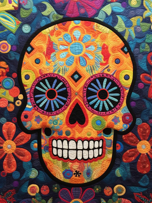 Sugar Skull TAI260224023 Quilt Blanket