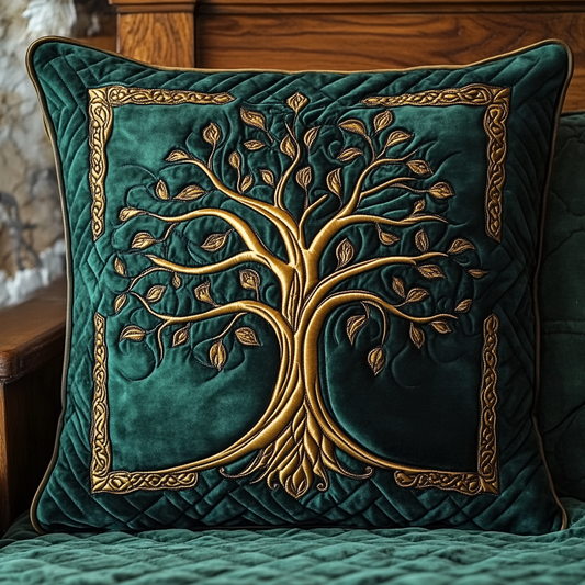 Celtic Tree Of Life DAI090125380 Quilted Pillow Case