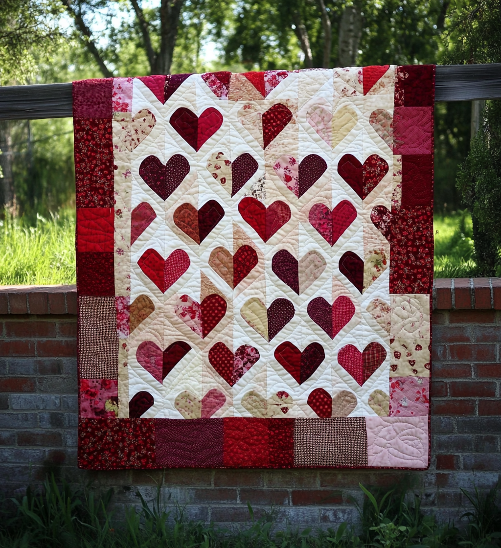 Heart DAI040225015 Quilt Blanket