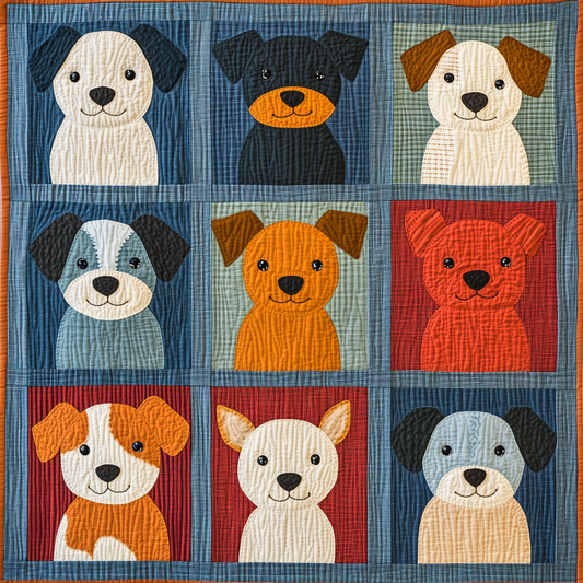 Dogs DAI070824100 Quilt Blanket