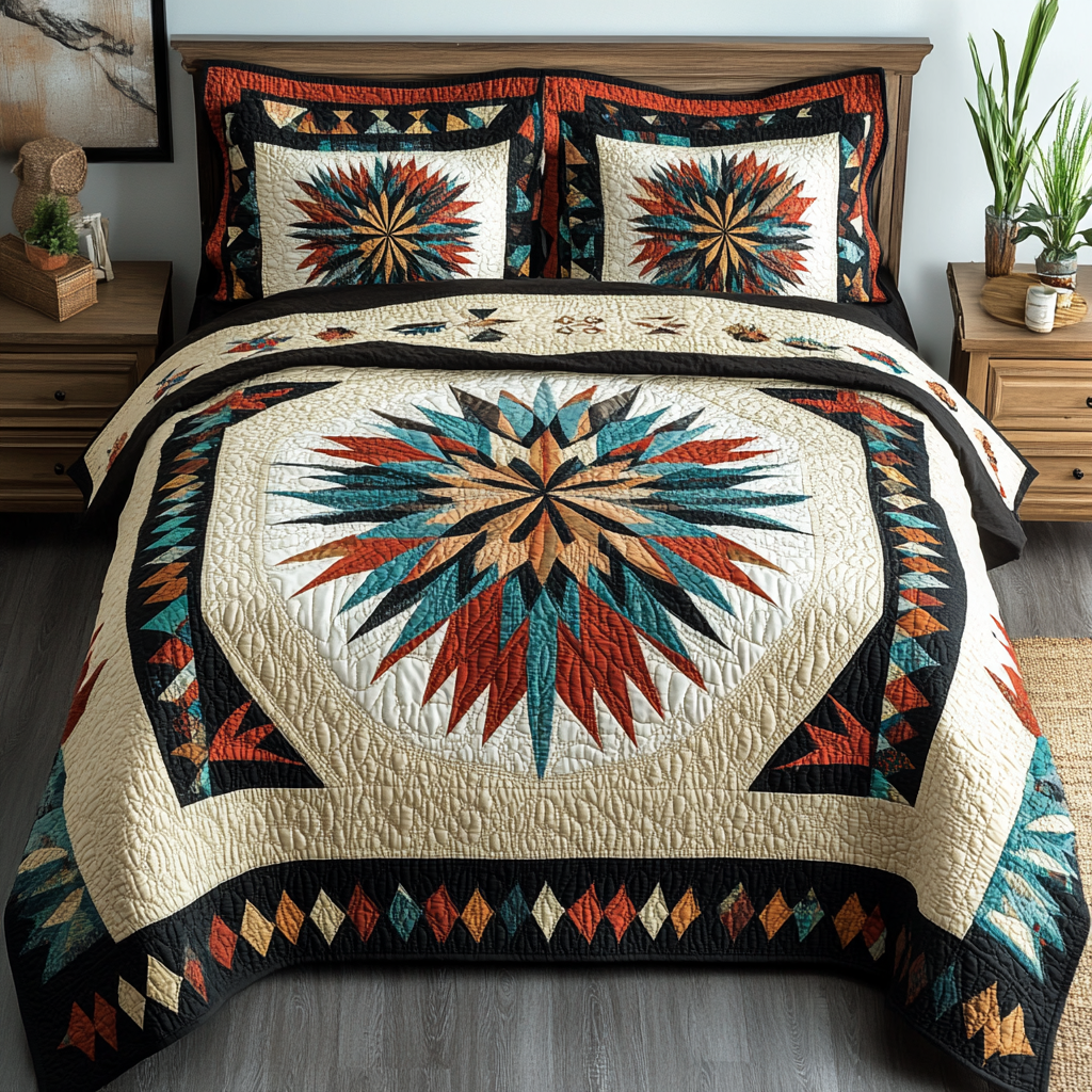 Native American TAI201124087 Quilt Bedding Set