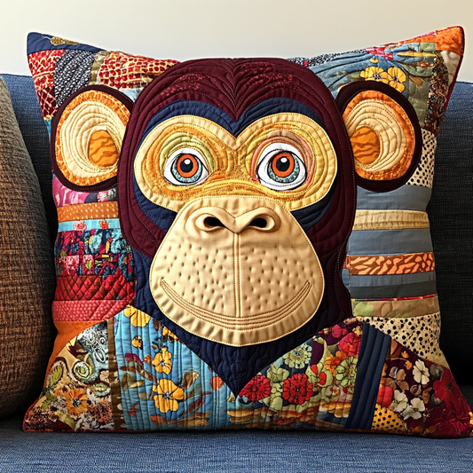 Monkey DAI150125136 Quilted Pillow Case