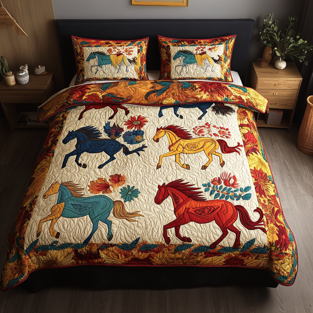 Native Horse TAI080824057 Quilt Bedding Set