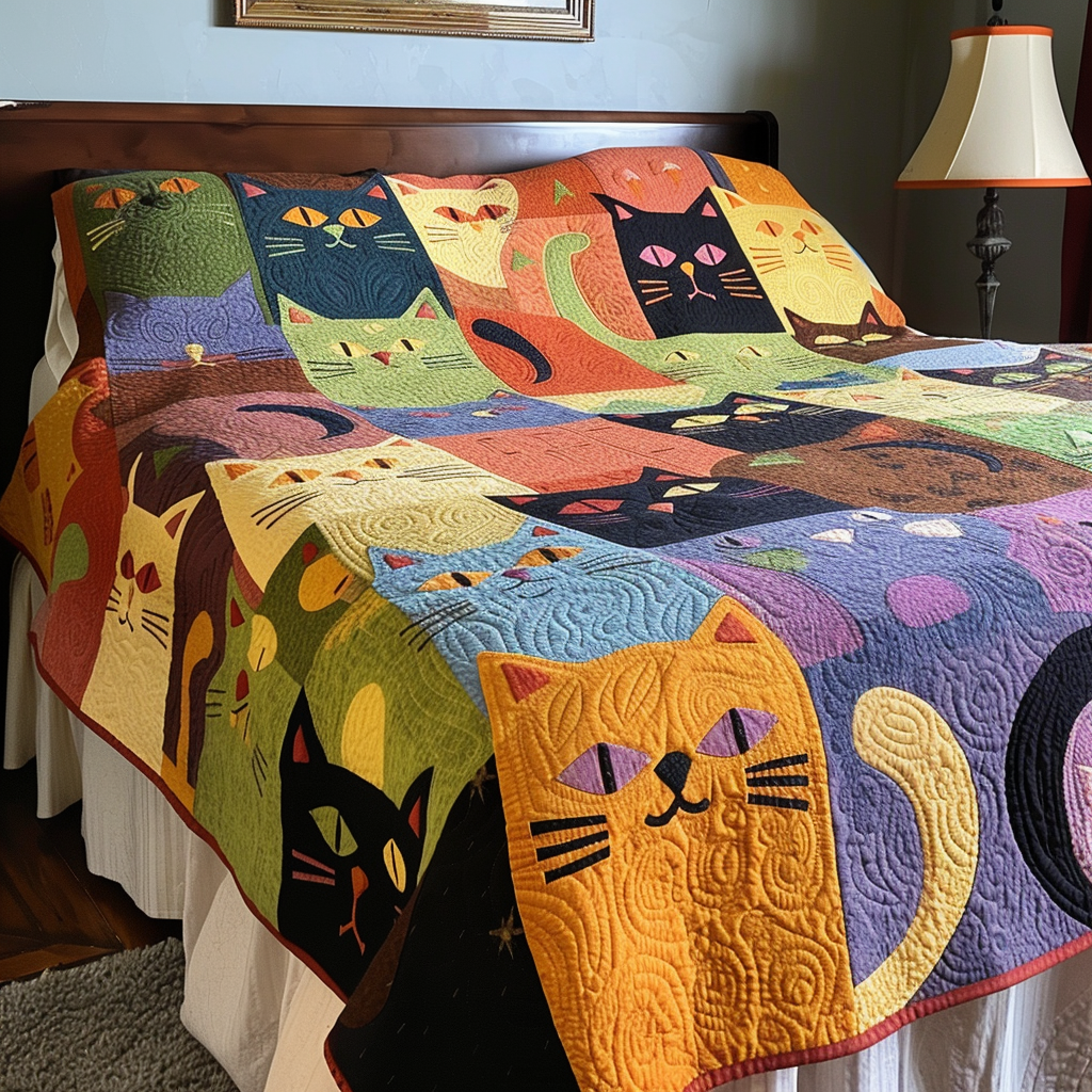 Cats TAI251124192 Quilt Blanket