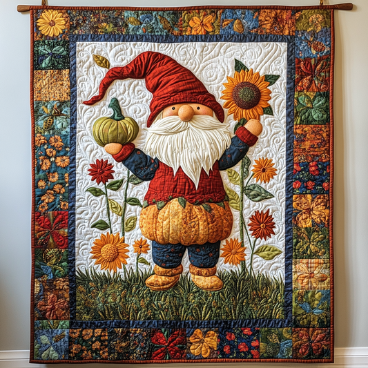 Harvest Gnome DAI221024151 Quilt Blanket