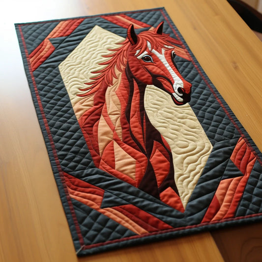 Horse TAI01122314 Quilted Table Runner