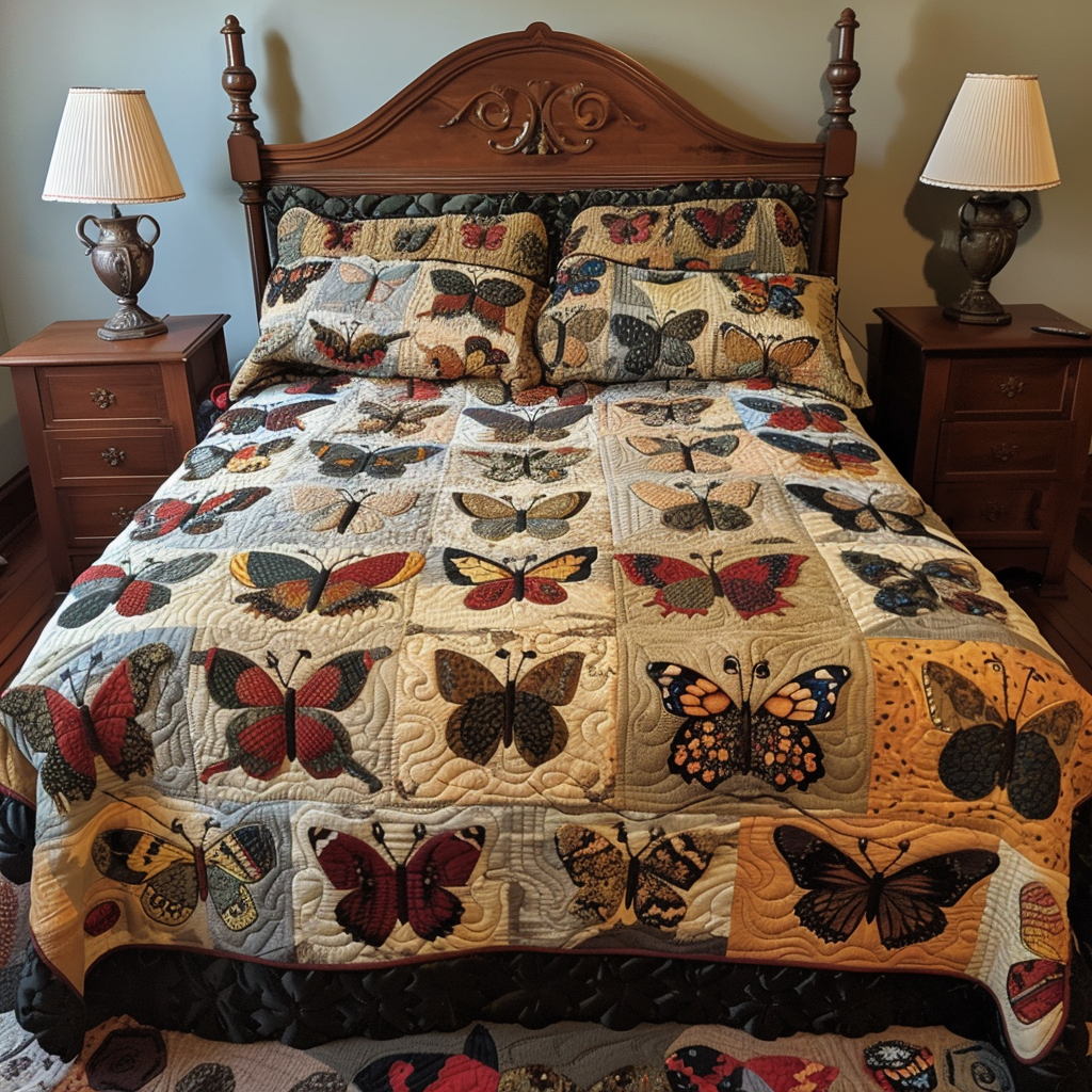 Butterfly TAI040624074 Quilt Bedding Set