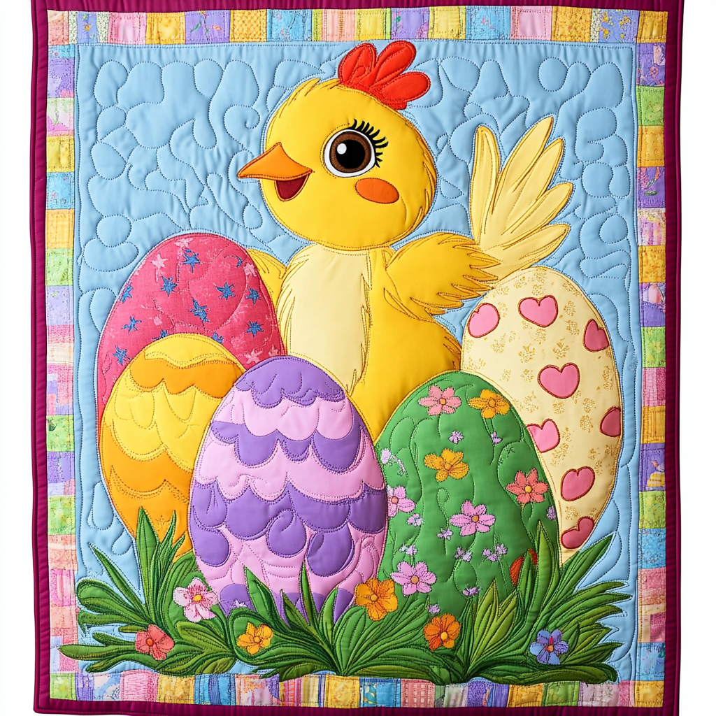 Easter Chick And Egg DAI301224005 Quilt Blanket