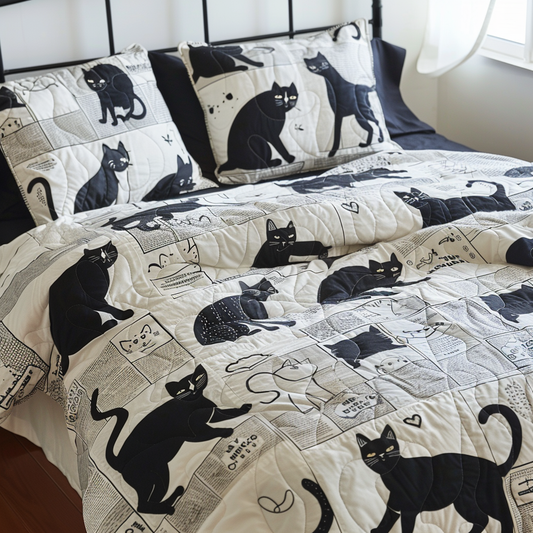 Black Cat TAI170724011 Quilt Bedding Set