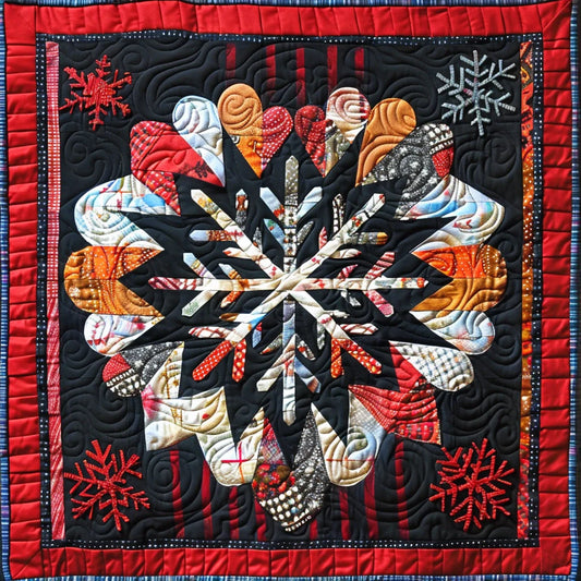 Snowflake Heart TAI020324173 Quilt Blanket