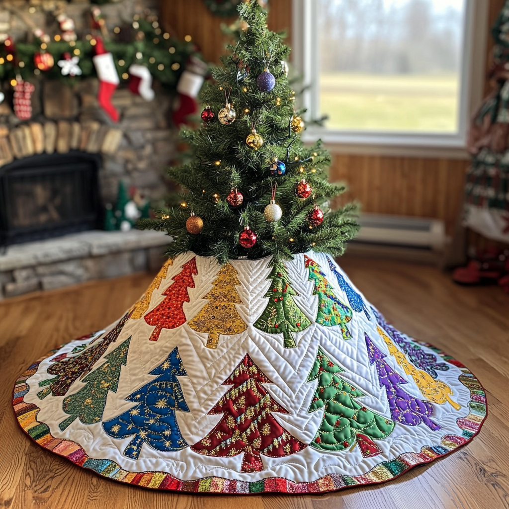 Christmas Tree DAI090924044 Quilted Tree Skirt