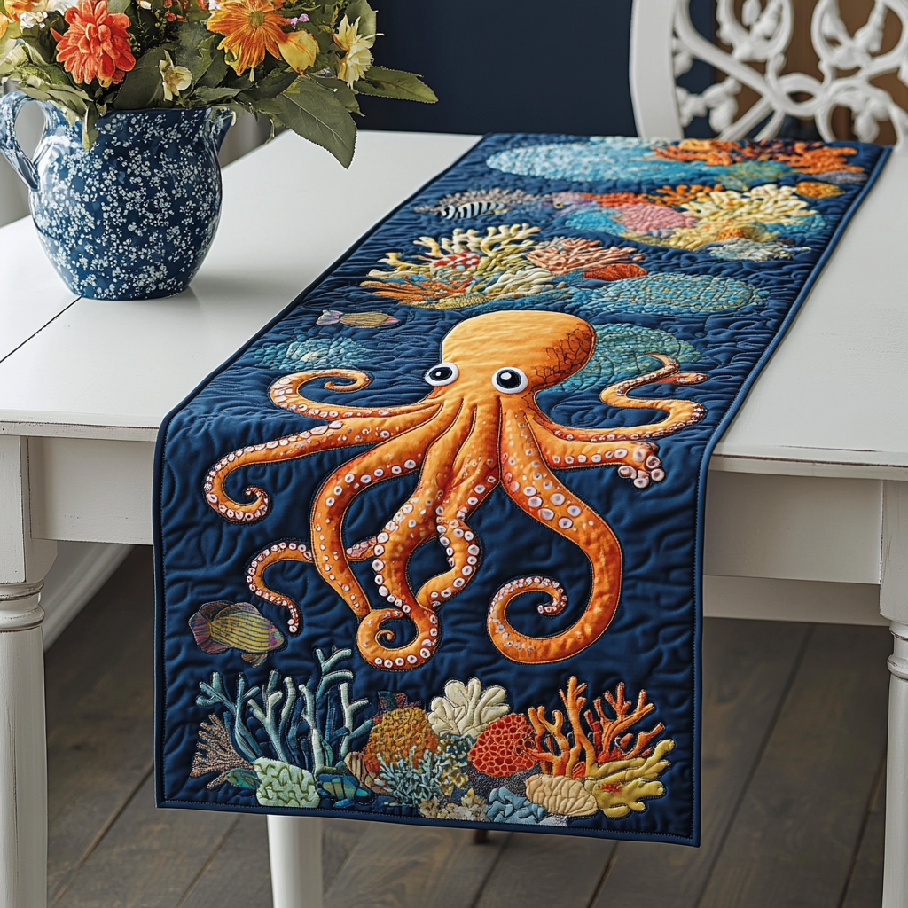 Octopus DAI110225402 Quilted Table Runner