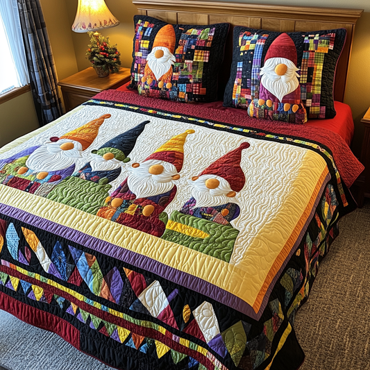 Christmas Gnome TAI181024217 Quilt Bedding Set