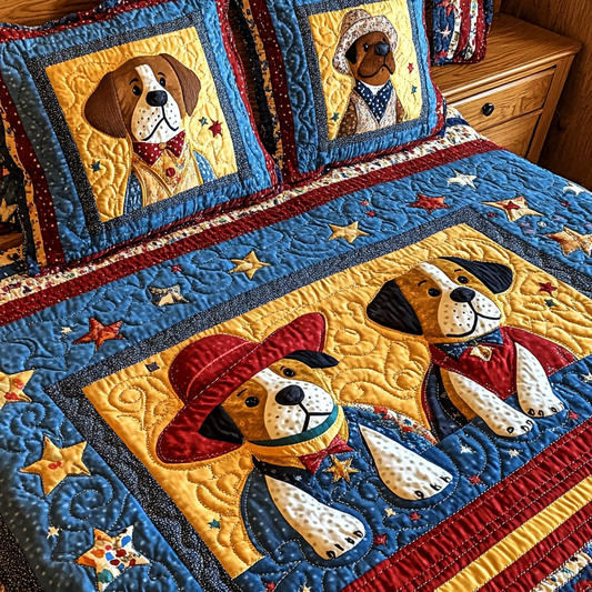 Cowboy Dog DAI241224235 Quilt Bedding Set