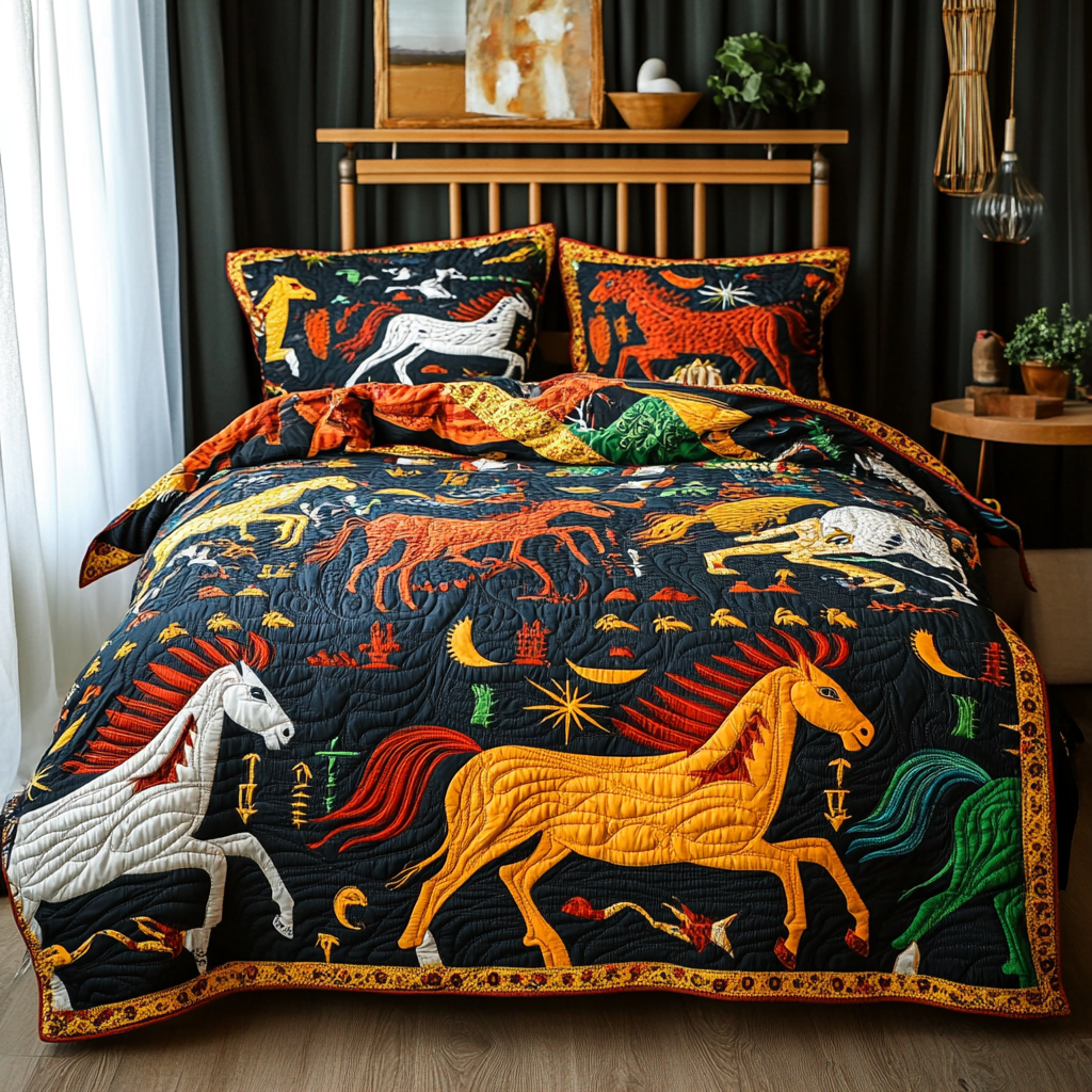 Native Horse TAI080824051 Quilt Bedding Set