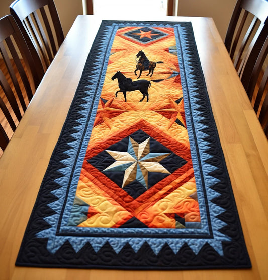 Cowboy TAI221223235 Quilted Table Runner