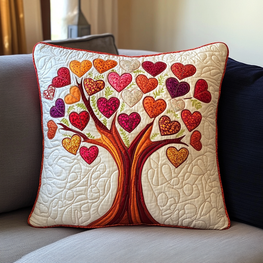 Tree Of Hearts DAI301224174 Quilted Pillow Case