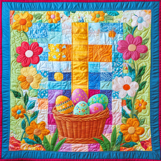 Easter Egg Basket DAI190225093 Quilt Blanket