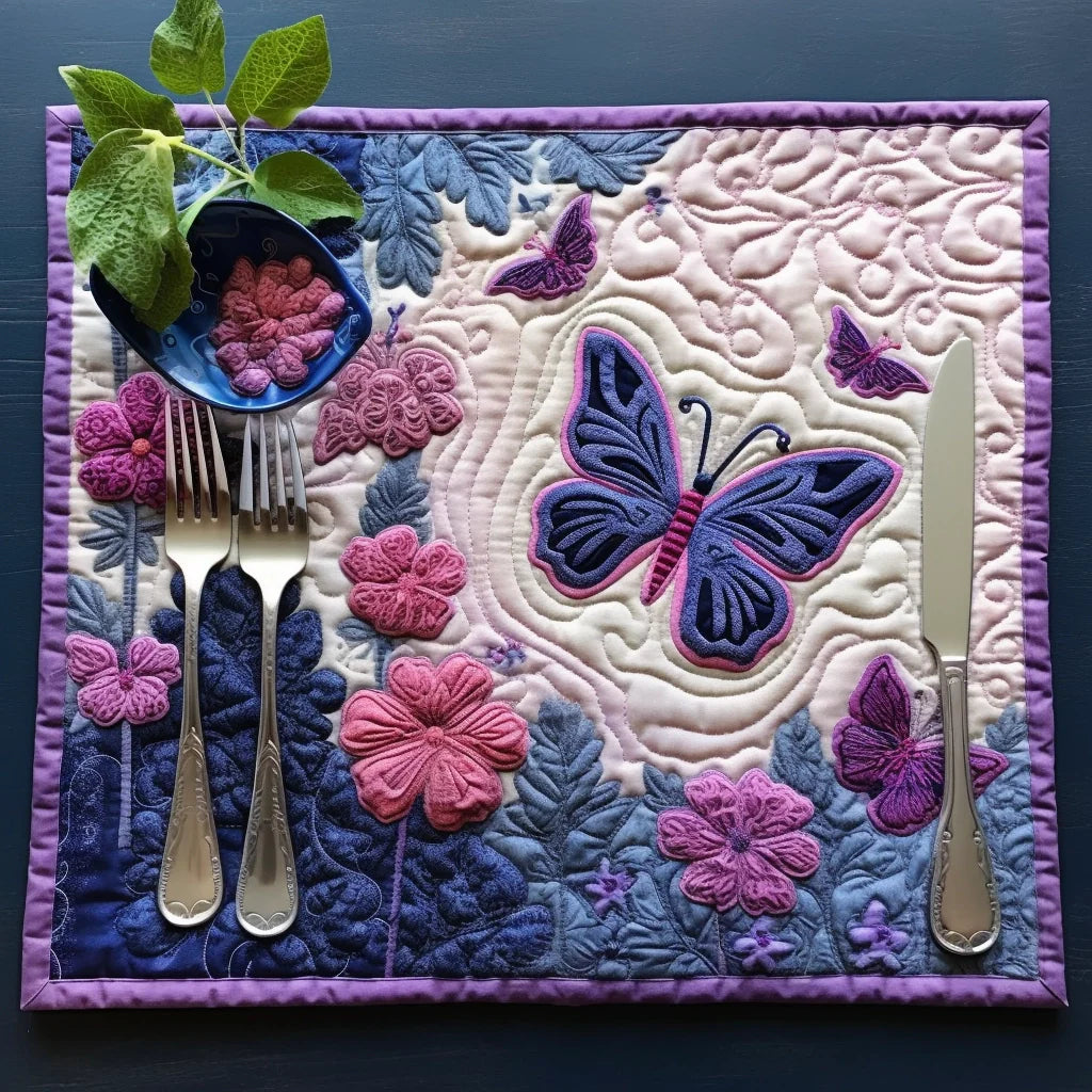 Butterfly TAI040124272 Quilted Placemats