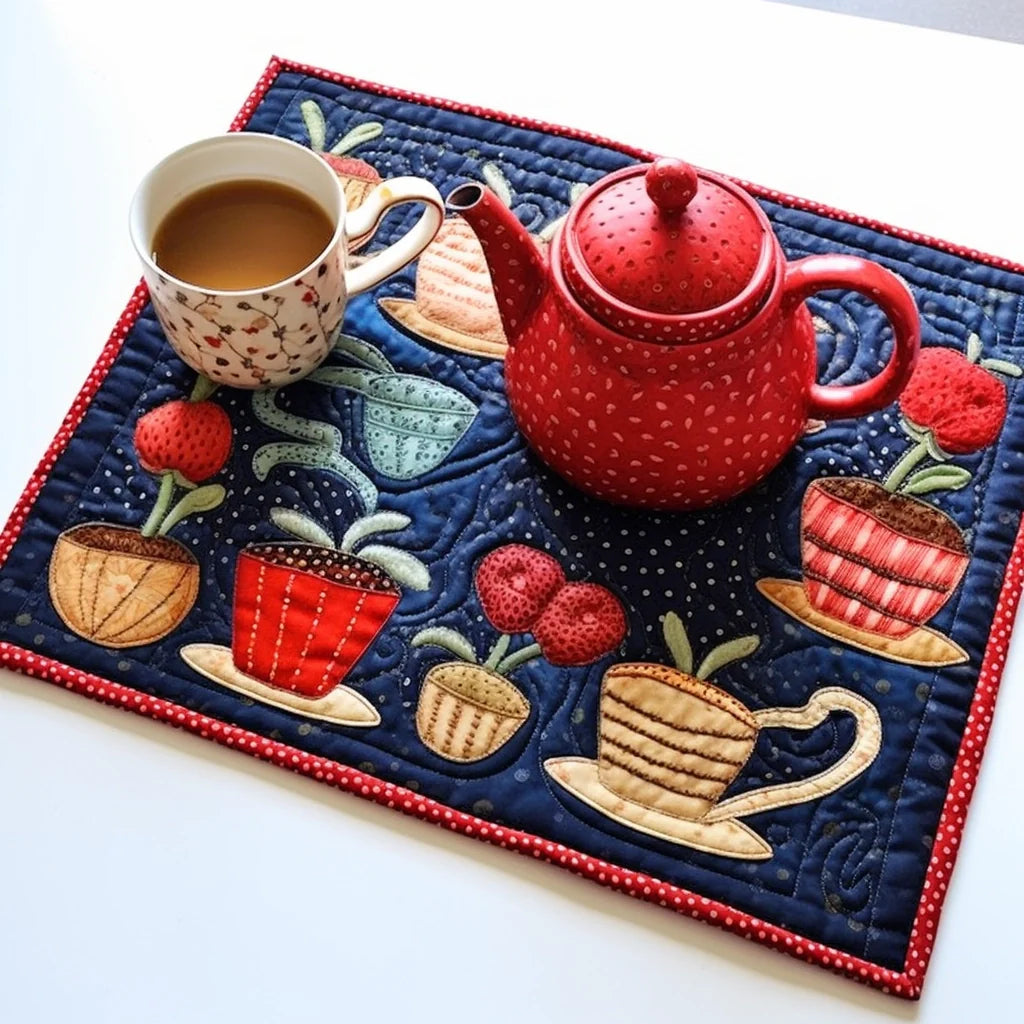 Tea Cup TAI260224166 Quilted Placemats