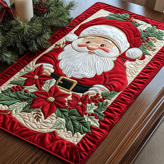 Christmas Santa TAI111124350 Quilted Table Runner