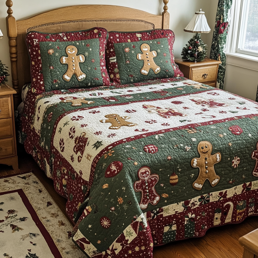 Gingerbread Men DAI190824259 Quilt Bedding Set