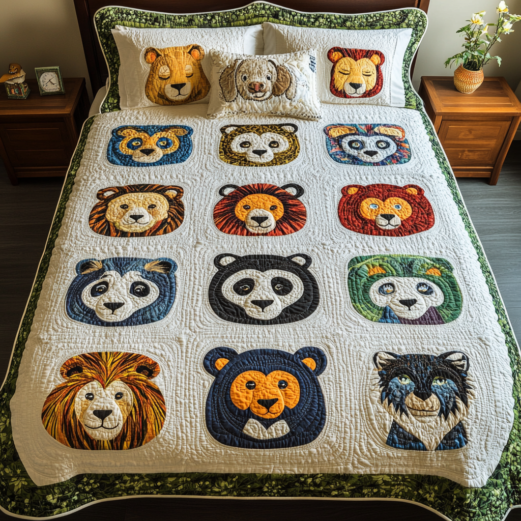 Woodland Animal DAI040924008 Quilt Bedding Set