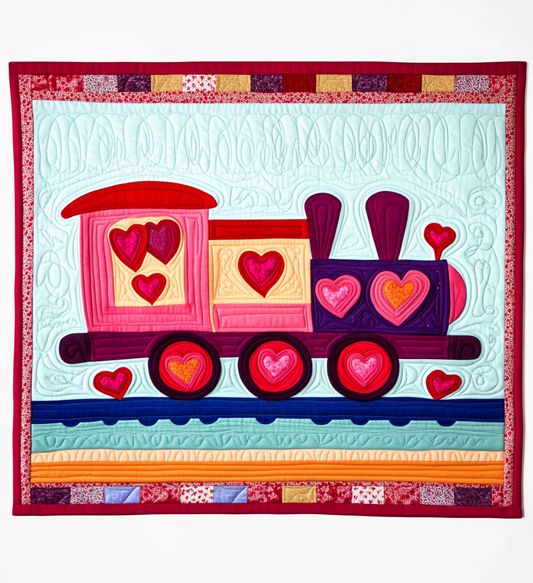 Valentine Train DAI241224011 Quilted Placemats