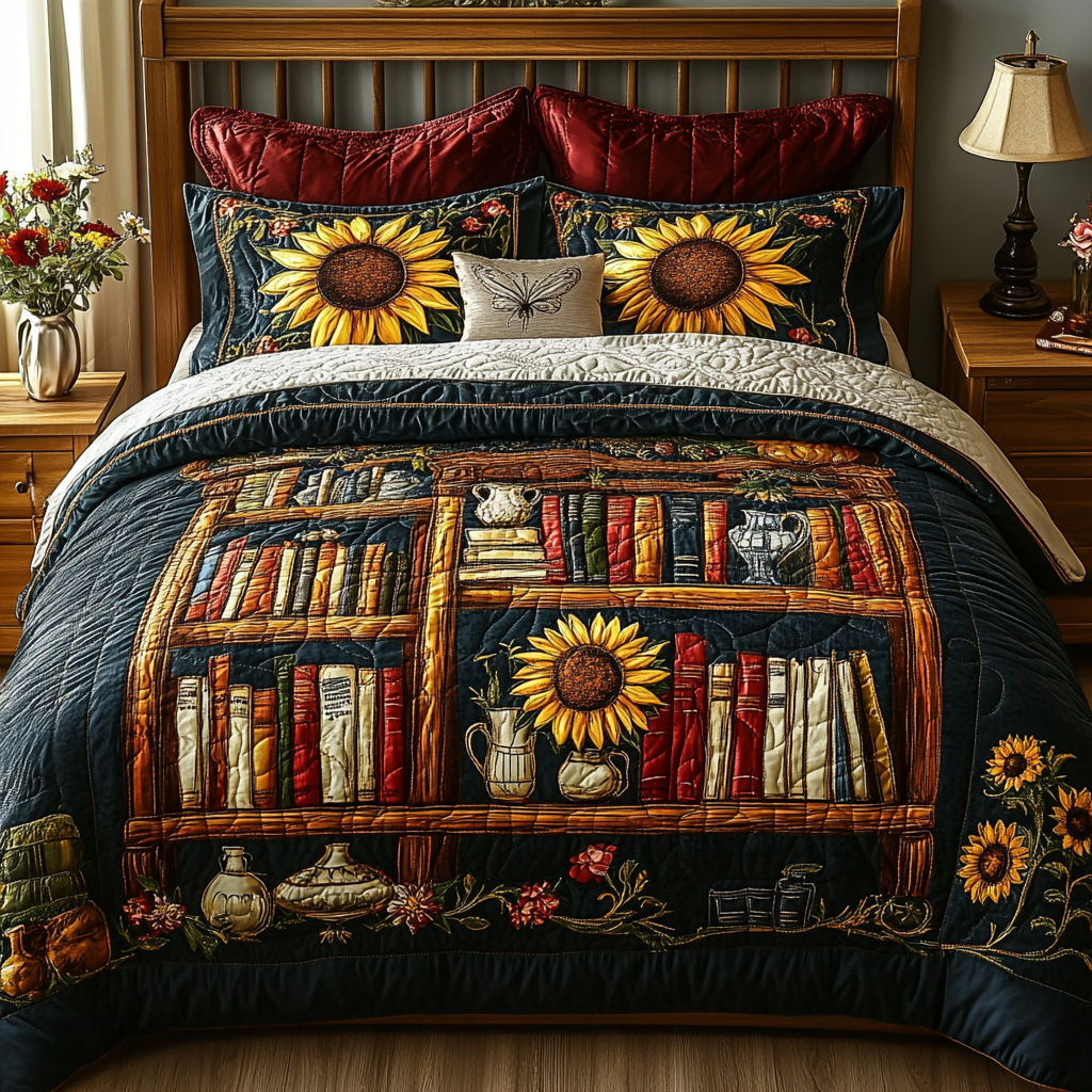 Bookcase TAI111124142 Quilt Bedding Set