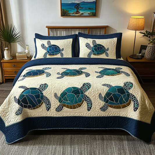 Turtle DAI280824086 Quilt Bedding Set