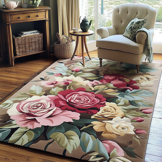 Rose Flower TAI141124495 Rug