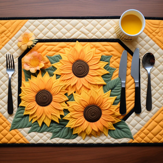 Sunflower TAI280224091 Quilted Placemats