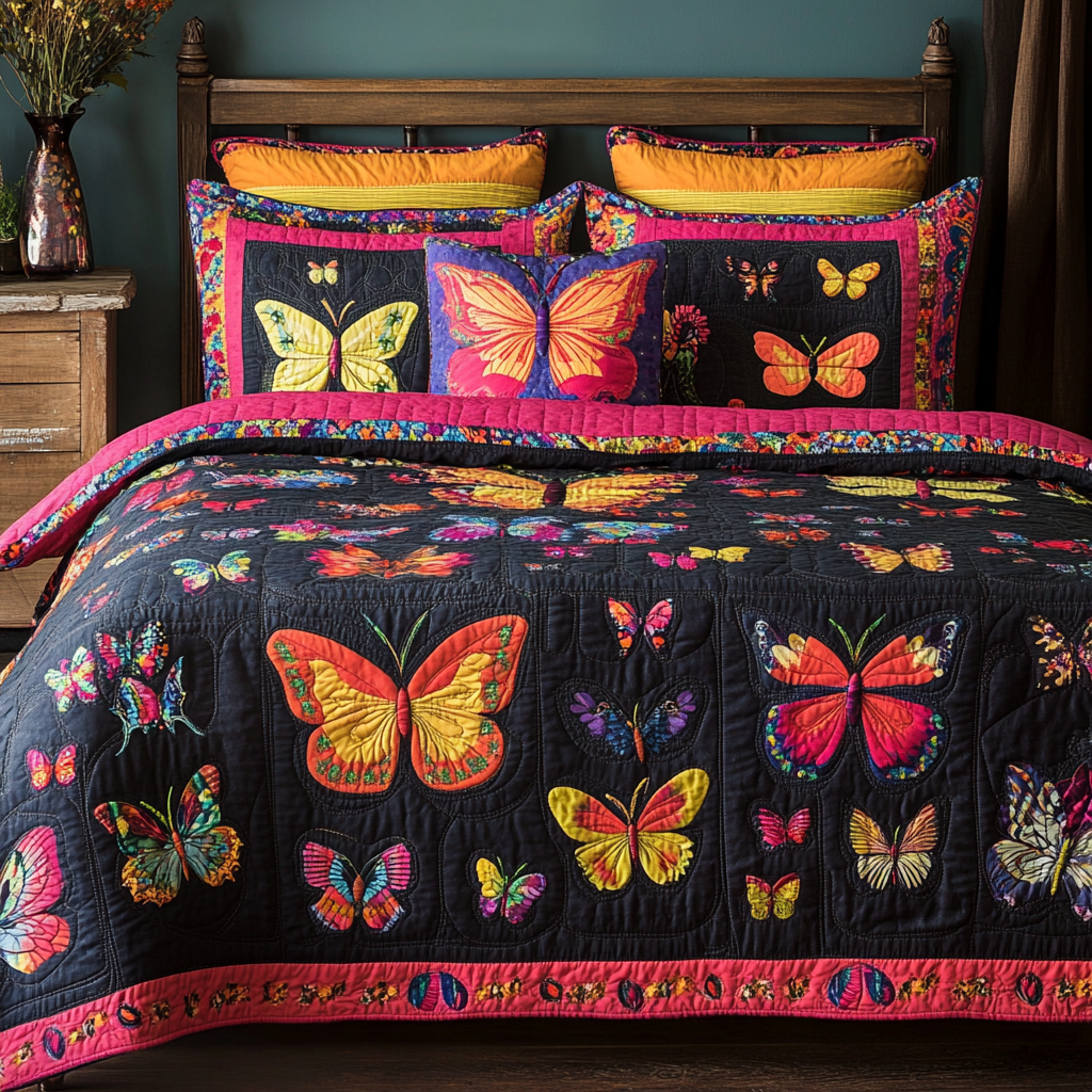 Butterfly DAI190824298 Quilt Bedding Set