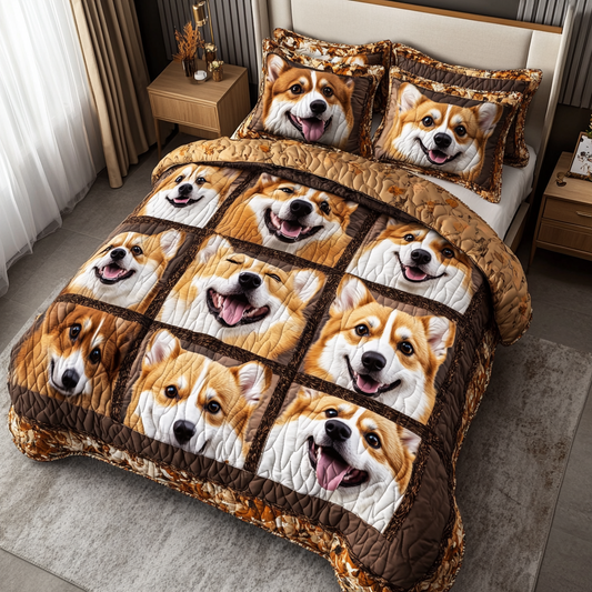 Corgi TAI121024034 Quilt Bedding Set