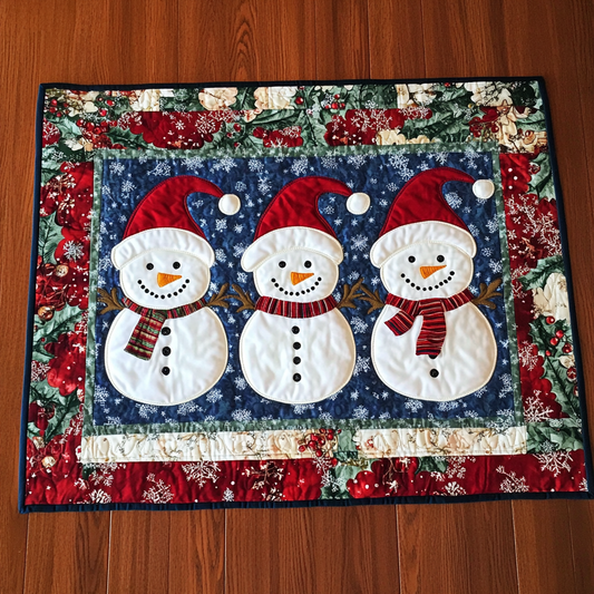 Christmas Snowman TAI040924432 Quilted Placemats