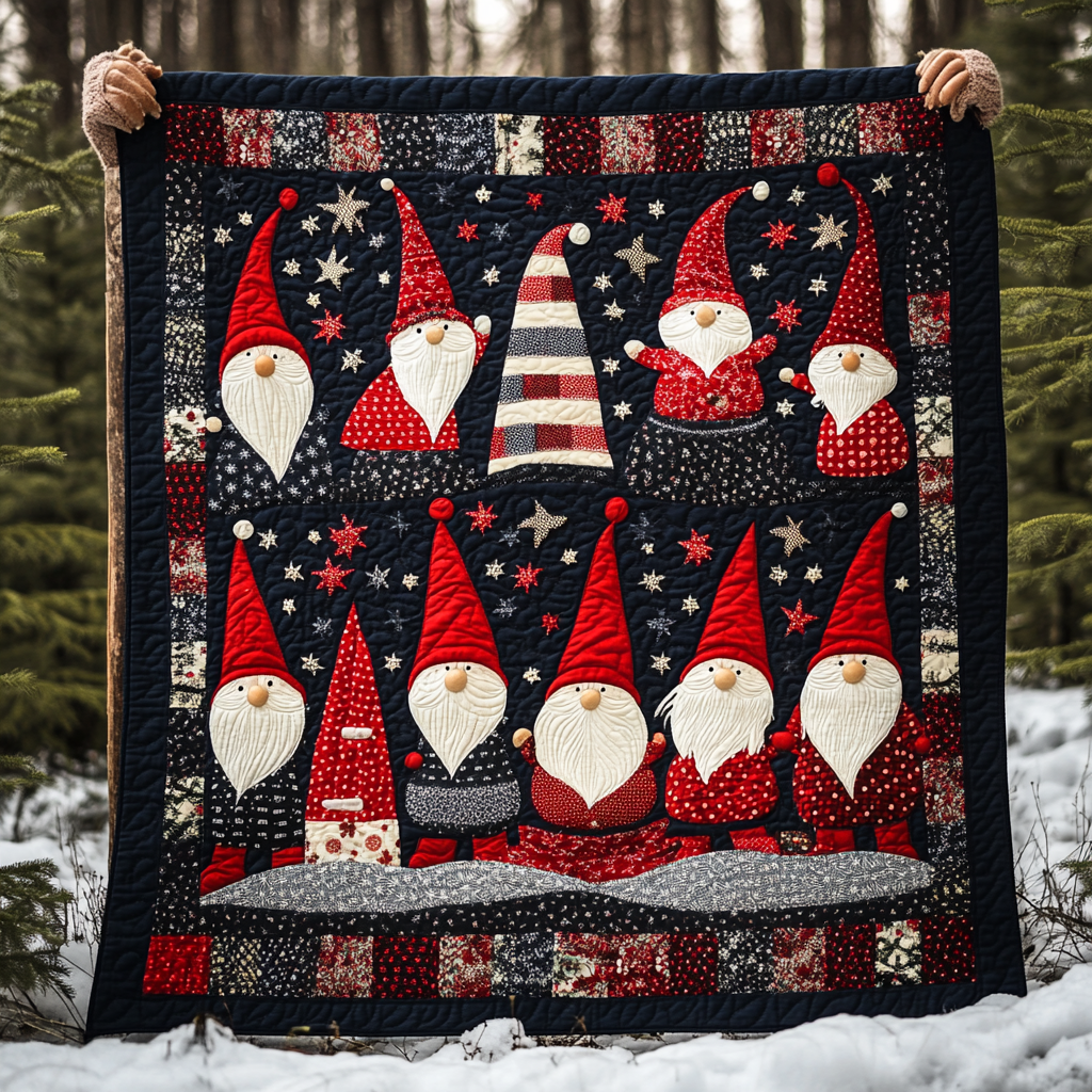 Christmas Gnome TAI260924116 Quilt Blanket