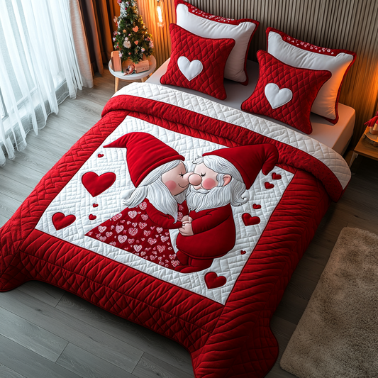 Valentine Gnome DAI241224185 Quilt Bedding Set